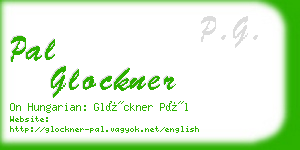 pal glockner business card